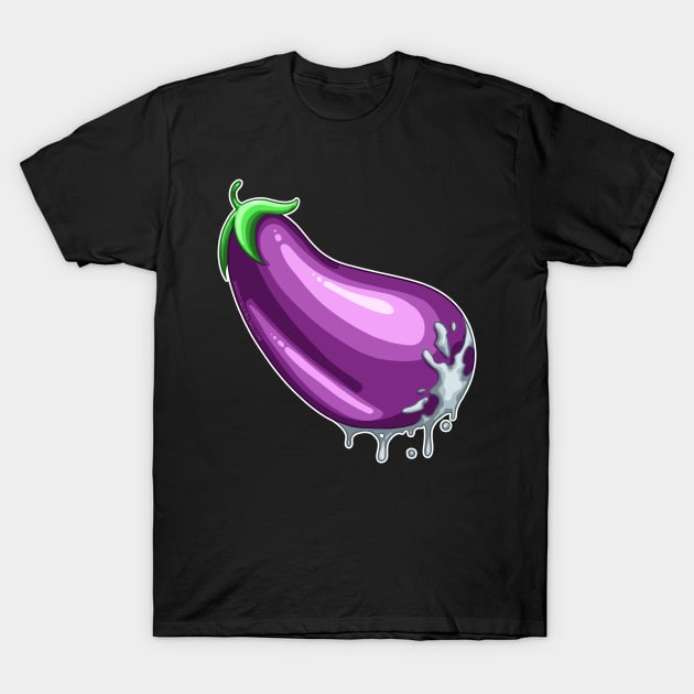 Drippy Eggplant T-Shirt by JohnnySegura3rd